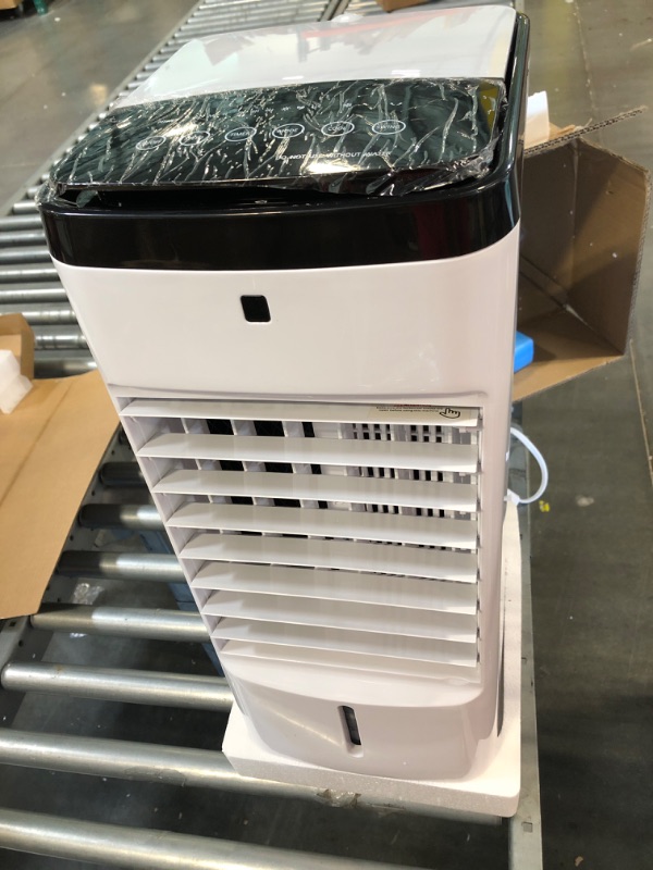 Photo 5 of 24" Evaporative Air Cooler & Mini Portable Air Conditioner, Personal AC Cooling Fan for Room Office Camping, Mini Portable Air Conditioner Ice Cubes