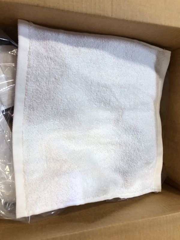 Photo 1 of Amazon Basics Fast Drying, Extra Absorbent, Terry Cotton Washcloths - Pack of 60, White, 12 x 12-Inch White 60-Count Washcloth set