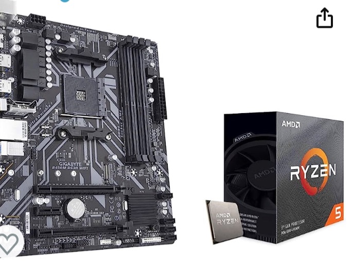 Photo 4 of 
4.3 4.3 out of 5 stars 50 Reviews
Micro Center AMD Ryzen 5 3600 6-Core, 12-Thread Unlocked Desktop Processor with Wraith Stealth Cooler Bundle with GIGABYTE B450M DS3H WiFi MATX Gaming Motherboard