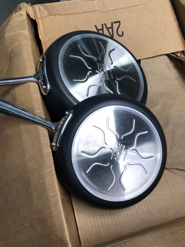 Photo 1 of All-Clad HA1 Hard Anodized Nonstick 2 Piece Fry Pan Set 8, 10 Inch Induction Pots and Pans, Cookware Black
