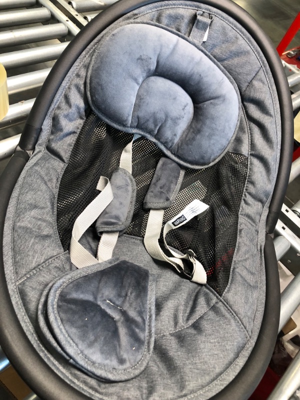 Photo 1 of Baby Swings for Infants, BabyBond Bluetooth Infant Swing with Music Speaker with 3 Seat Positions, 5 Point Harness Belt, 5 Speeds and Remote Control - Portable Baby Swing for Indoor and Outdoor Baby Swing with mosquito nets