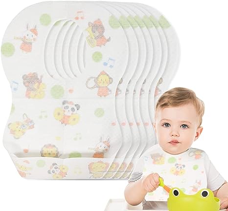 Photo 1 of 
MOSHAINE Disposable Bibs Baby Bib Waterproof with Food Catcher Pocket Suitable for Toddlers,Feeding,Traveling,Outdoor Use
