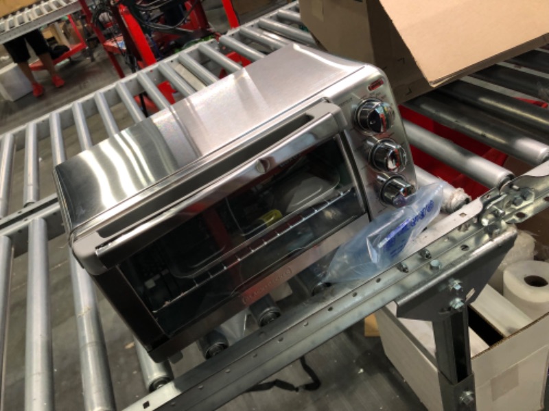 Photo 1 of BLACK+DECKER 4-Slice Toaster Oven with Natural Convection, Stainless Steel, TO1760SS
