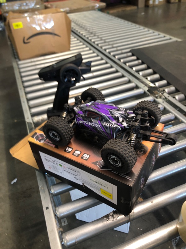 Photo 3 of Jetwood 1:16 4X4 Brushless Fast RC Cars for Adults, Max 42mph Hobby Grade Electric Racing Buggy, Oil-Filled Shocks, 4WD Offroad Remote Control Car with 2 Li-Po Batteries, Monster RC Truck for Boys Mars Red