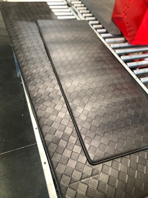Photo 1 of Color G Kitchen Rug Set of 2 Piece, Kitchen Runner Rug Non Slip Kitchen Floor Mats Cushioned Anti Fatigue Foam Kitchen Comfort Mats for Standing, Black Kitchen Mat Waterproof 17”x47”+17”x71” 17”x47”+17”x71” Black