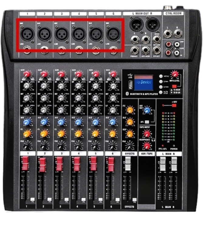 Photo 1 of 6 8 Channels Dj Controller Mixer Audio Sound Mixing Table Card Professional Pc Digital Consoles Interface Console Pro Equipment (Color : 6 Channel EU plug)