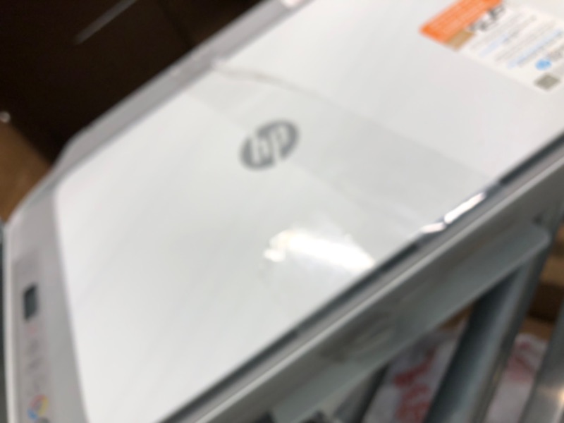 Photo 2 of HP DeskJet 2755e Wireless Color All-in-One Printer with bonus 6 months Instant Ink (26K67A), white