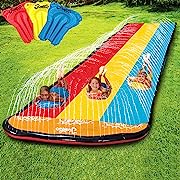 Photo 1 of 196336054548

Jambo XL Premium Slip Splash and Slide with 3 Bodyboards, Heavy Duty Water Slide with Advanced 3-Way Water Sprinkler System, Backyard Waterslide Outdoor Water Toys n Slides for KidsJambo XL Premium Slip Splash and Slide with 3 Bodyboards, He