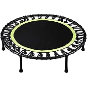Photo 1 of  Mini Exercise Trampoline for Adults or Kids - Indoor Fitness Rebounder Trampoline with Safety Pad