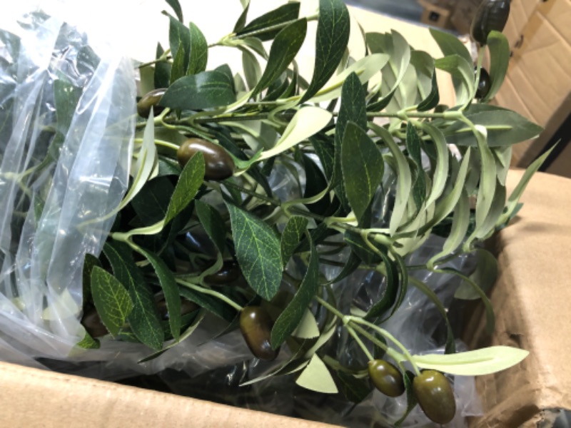 Photo 1 of AfanD Artificial Olive Tree 7ft(82in,2200+Uv Protection Leaf) Tall,Faux Olive Tree Indoor Artificial Tree for Modern Home Office Living Room Floor Decor Indoor