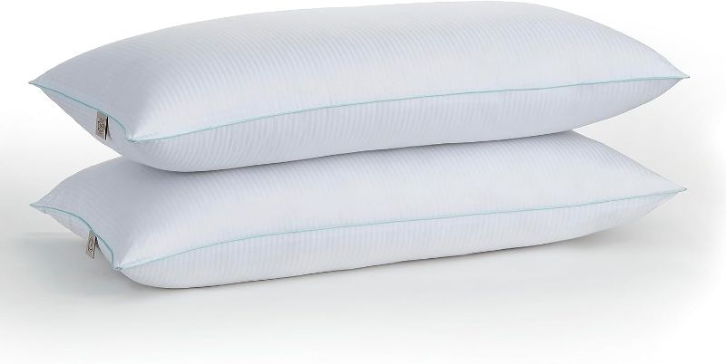 Photo 1 of 
MARTHA STEWART Down Alternative Bed Pillows King Size Set Of 2 , Cooling Hotel Pillow, Memory Foam-Like Fiber Fill, Premium Side Sleeper Pillows For Adults,...
