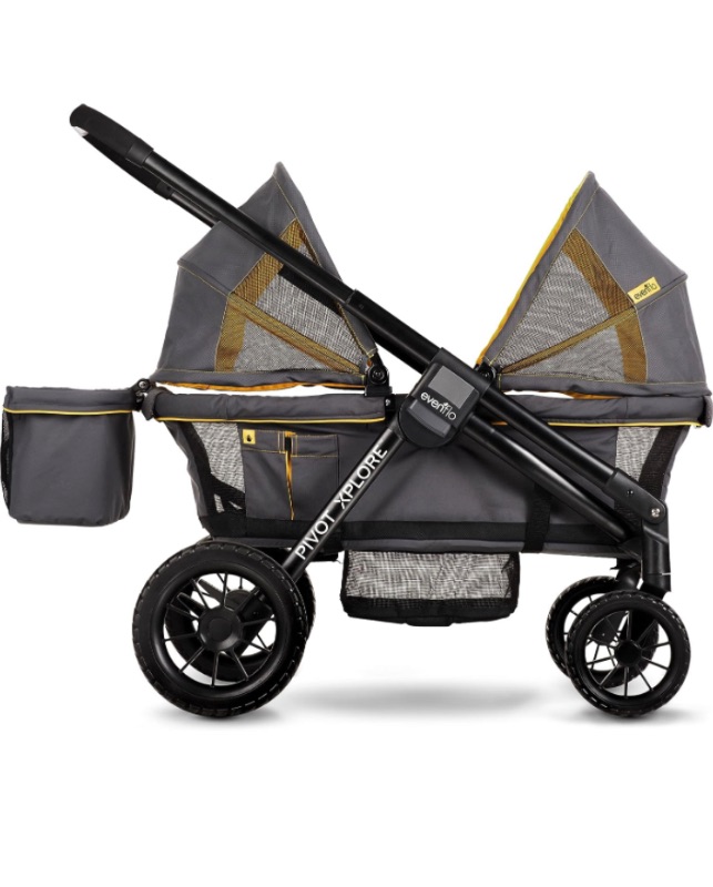 Photo 1 of Evenflo Pivot Xplore All-Terrain Stroller Wagon , Adventurer , 45x27x39 Inch (Pack of 1)