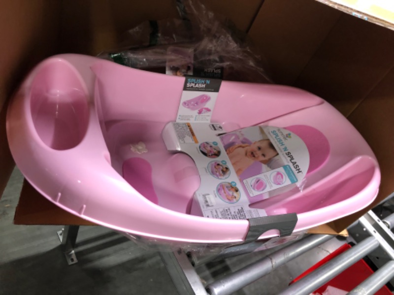 Photo 4 of Summer Splish 'N Splash Newborn to Toddler Bath Tub, Pink