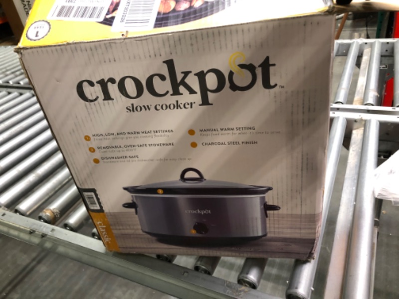 Photo 2 of Crock-Pot Scv700-kc 7-Qt. Slow Cooker (Charcoal)