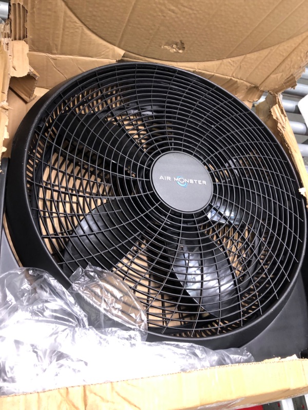 Photo 1 of Air Monster 20 inch Wall Mountable Air Circulator Floor Fan, Black
