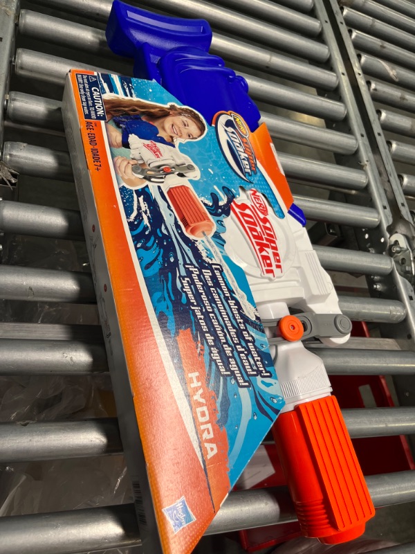 Photo 1 of Nerf Super Soaker Hydra Water Blaster, 65 Fluid Ounce Tank Capacity, Pump Action, Water Toys for 6 Year Old Boys and Girls, Outdoor Games