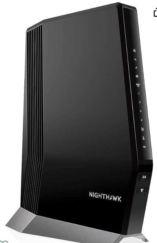 Photo 1 of Regalo Easy Step Walk Thru Gate and Easy Open 50 Inch Super Wide Walk Thru Gate
NETGEAR Nighthawk Cable Modem with Built-in WiFi 6 Router (CAX80) - Compatible with All Major Cable Providers | Cable Plans Up to 6Gbps | AX6000 WiFi 6 speed | DOCSIS 3.1 (Ren