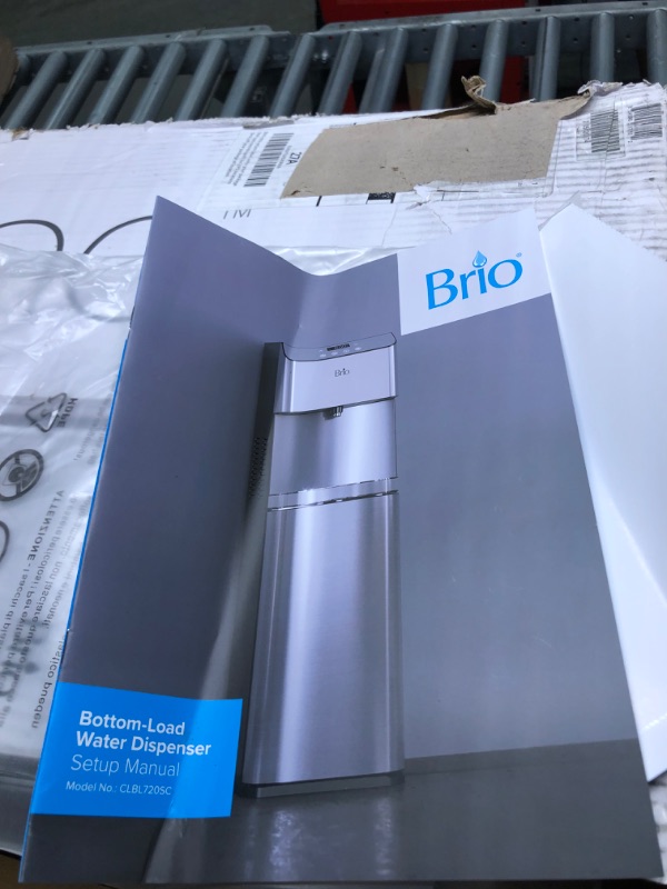 Photo 5 of 

Brio clbl7210sc Self-Cleaning Bottom Load Water Cooler Dispenser for 3 & 5 Gallon Bottles – Hot, Room & Cold Spouts, Child-Safety Lock, LED Display & Night Light, Silver Stainless Steel