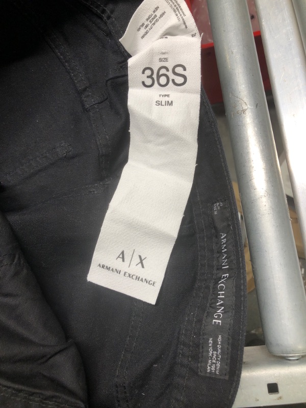 Photo 2 of A/X ARMANI EXCHANGE 36S SLIM TYPE BLACK