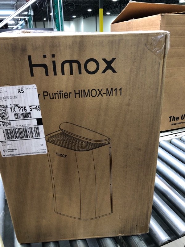 Photo 2 of HIMOX Air Purifier for Home Allergies and Pets, H13 True HEPA Filter Up to 1500 sq ft Remove 99.99% of Smoke, Dust, Pollen, Quiet Odor Eliminators for Bedroom, Pet Hair Remover, Digital Display M11 Black