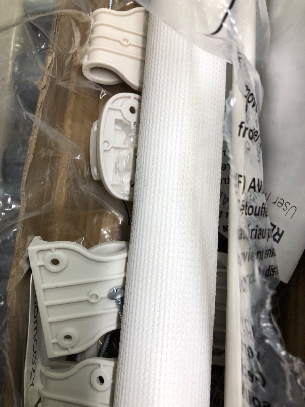 Photo 1 of Momcozy Retractable Baby Gate, 33" Tall, Extends up to 55" Wide, Child Safety Baby Gates for Stairs, Doorways, Hallways, Indoor, Outdoor 33" Tall x 55" Wide White