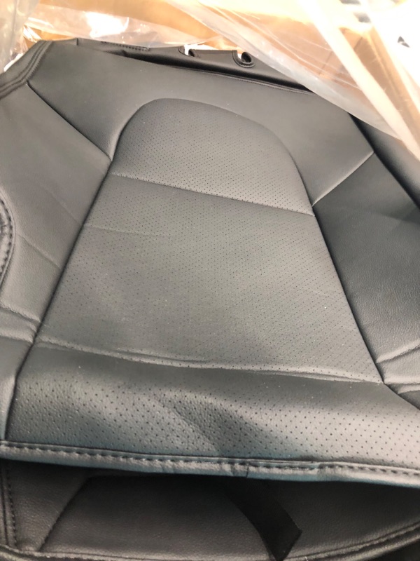 Photo 4 of AOMSAZTO Car Seat Cover Custom Fit for Honda HR-V 2016-2023 Faux Leather Car Seat Protector Compatible Airbag Vehicle Cushion Covers Waterproof Carseat Front Rear Seat Full Set 5 Seats Black #016 Black Full Set 5 Seats