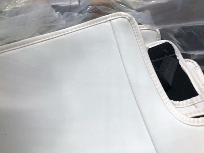 Photo 1 of Maysoo Tesla Seat Covers Model Y White Car Seat Covers(White-Organosilicon,Model Y(Full Set)) White Organosilicon model Y(full set)