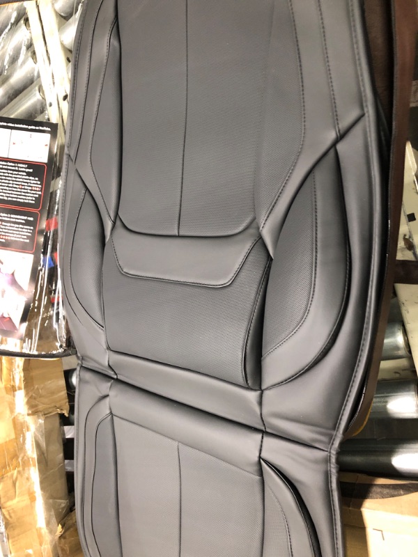 Photo 1 of OASIS AUTO Car Seat Covers Accessories Full Set Premium Nappa Leather Cushion Protector Universal Fit for Most Cars SUV Pick-up Truck, Automotive Vehicle Auto Interior Décor (OS-004 Black&Red) FULL SET BLACK&RED
