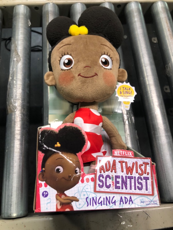 Photo 2 of Ada Twist, Scientist Singing Ada 18 Inch Interactive Plush, Talks, Lights Up and Sings The Scientific Method Song, Kids Toys for Ages 3 Up