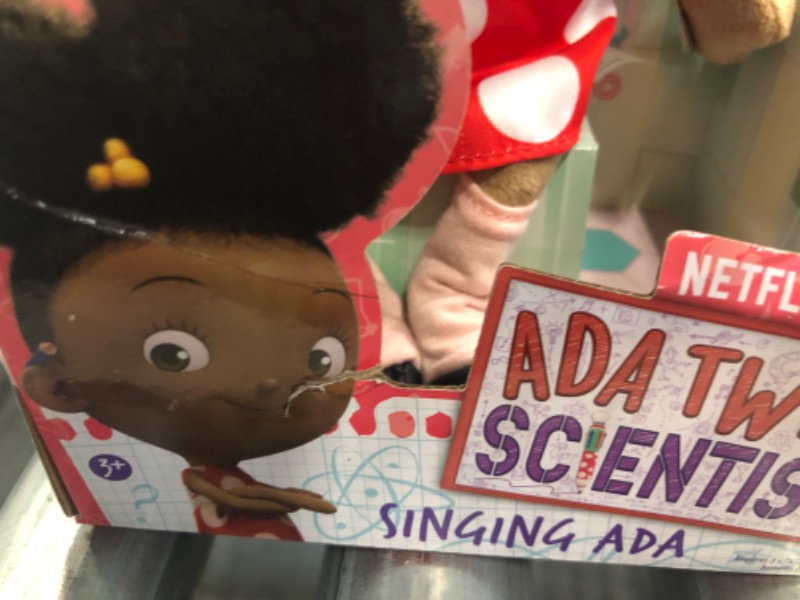 Photo 4 of Ada Twist, Scientist Singing Ada 18 Inch Interactive Plush, Talks, Lights Up and Sings The Scientific Method Song, Kids Toys for Ages 3 Up