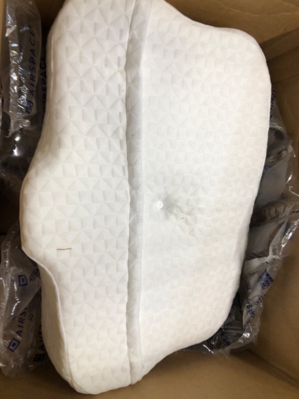 Photo 1 of Zibroges Cervical Pillow, Memory Foam Pillow for Neck Head Shoulder Pain Relief Sleeping Supports Your Head, Ergonomic Orthopedic Contoured Cooling Neck Bed Pillow for Side, Back and Stomach Sleepers