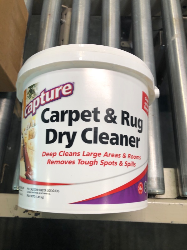 Photo 3 of Capture Carpet & Rug Dry Cleaner w/Resealable lid - Home, Car, Dogs & Cats Pet Carpet Cleaner Solution - Strength Odor Eliminator, Stains Spot Remover, Non Liquid & No Harsh Chemical (4 Pound) 4 Pound (Pack of 1)