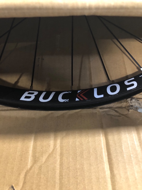 Photo 3 of BUCKLOS Road Bike Wheelset 700c Disc/Rim Brake, Carbon Hub Bicycle Wheel with Quick Release, Clincher 20mm Width 40mm Hight Wheels with 24H Spokes Support 8-11 Speed(Front+Rear) Front Only