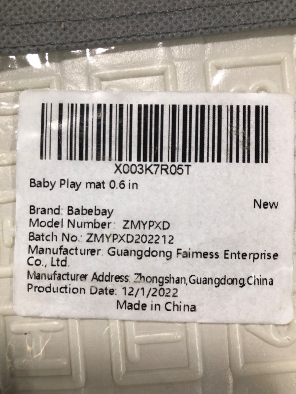 Photo 1 of Baby Play Mat, 0.6" Thick Baby Crawling Mat, Extra Large Foldable Foam Floor Play Mat for Babies,Toddlers, Infants, Anti Slip Waterproof Non Toxic Portable Playmat with ABC and Animals (71" x 79")