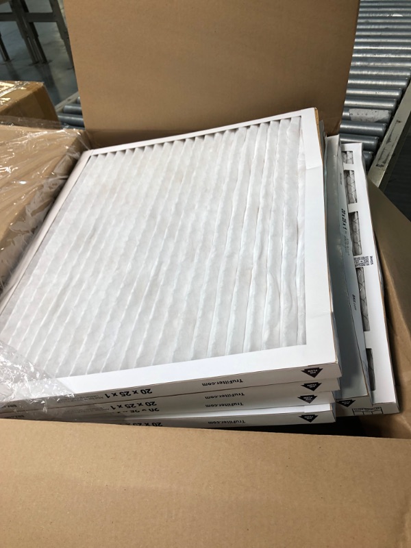 Photo 4 of BNX TruFilter 20x25x1 MERV 13 (6-Pack) AC Furnace Air Filter - MADE IN USA - Electrostatic Pleated Air Conditioner HVAC AC Furnace Filters - Removes Pollen, Mold, Bacteria, Smoke 20x25x1 6-Pack