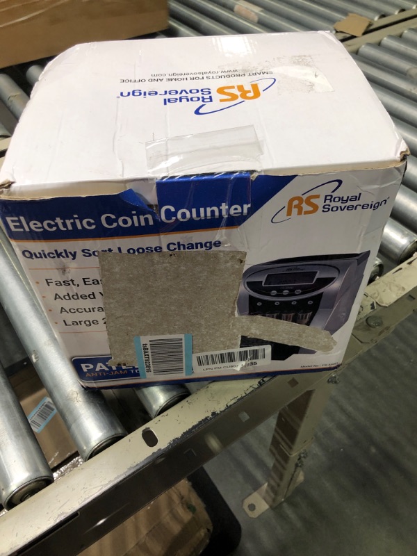 Photo 1 of Royal Sovereign 1 Row Electric Coin Counter/Sorter, Patented Anti-Jam Technology, Digital Counting Display (FS-550D)