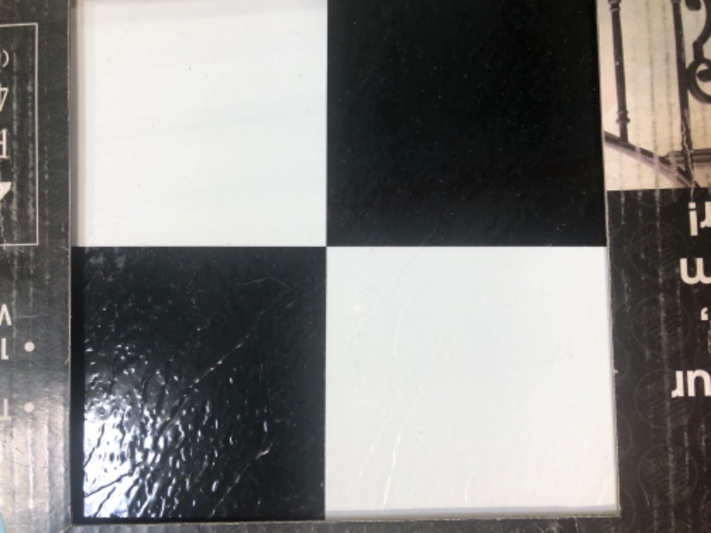 Photo 2 of Achim Sterling Self Adhesive Vinyl Floor Tile - 20 Tiles/20 sq. ft., 12 x 12, Black & White