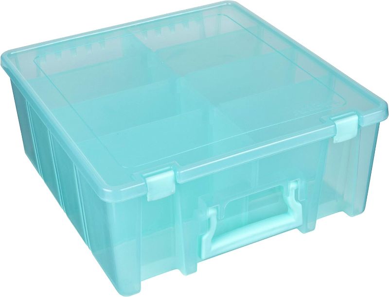 Photo 1 of ArtBin Artbin Super Satchel Double Deep, Aqua Mist, 1 Pack, Model:6990AA
https://a.co/d/aMkk29a
