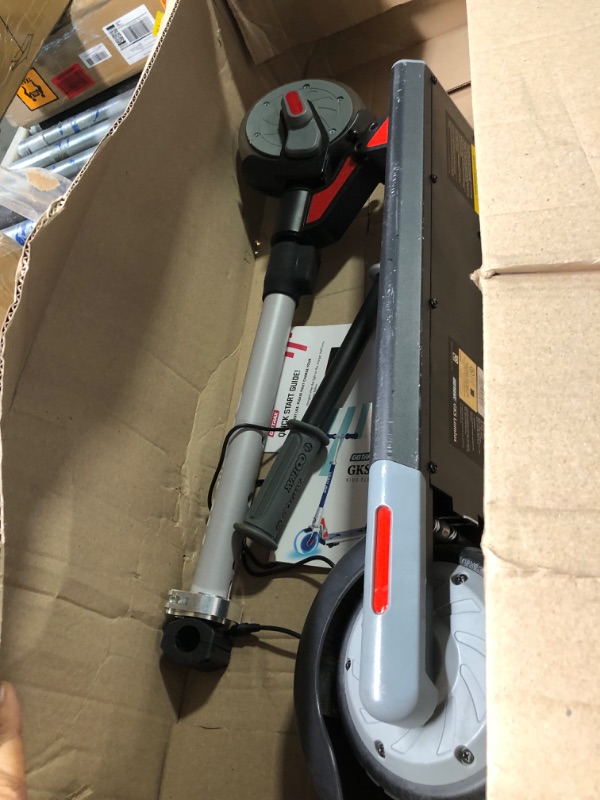 Photo 1 of Gotrax GKS Lumios Electric Scooter for Kids 6-12, 150W Motor and 6" LED Front Wheel Kick Scooter, Up to 6.25 Miles and 7.5mph, UL Certified Kids Electric Scooter Gray