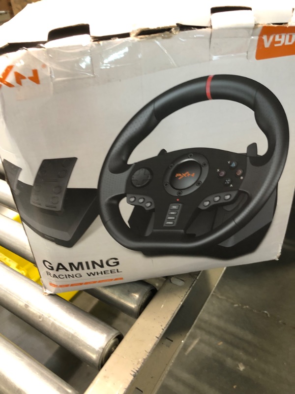 Photo 2 of PXN Gaming Racing Wheel Game Steering Wheel Driving Wheel, Used - Like New V900K Volante PC 270/900 degree Race Steering Wheel with Pedals for PS3, Xbox One,Xbox Series S/X,Android TV