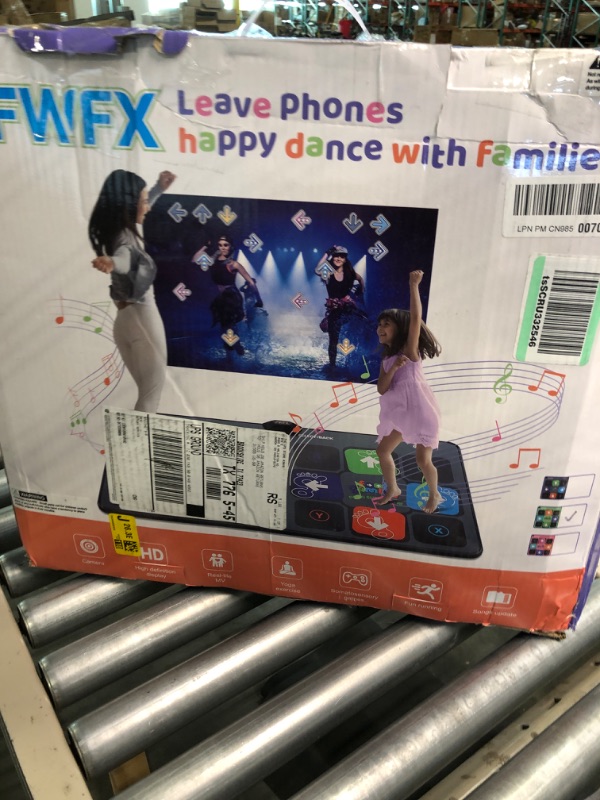 Photo 1 of FWFX Electronic Dance Mats - Dance Mat Double Game for Kids and Adults, Wireless Musical Dancing Mat (Green, 36.6" x65.4")