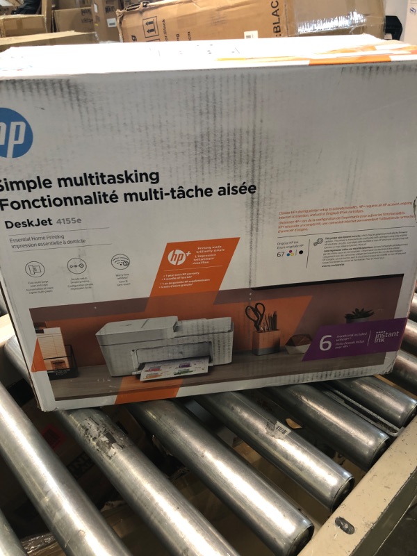 Photo 2 of HP DeskJet 4155e Wireless Color All-in-One Printer & 67XL Tri-Color High-Yield Ink Cartridge | 3YM58AN & 67XL Black High-Yield Ink Cartridge | 3YM57AN Printer + Tri-color Ink + Black Ink