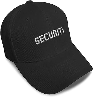 Photo 1 of Custom Baseball Cap Professional Security Guard A Embroidery Strap Closure
