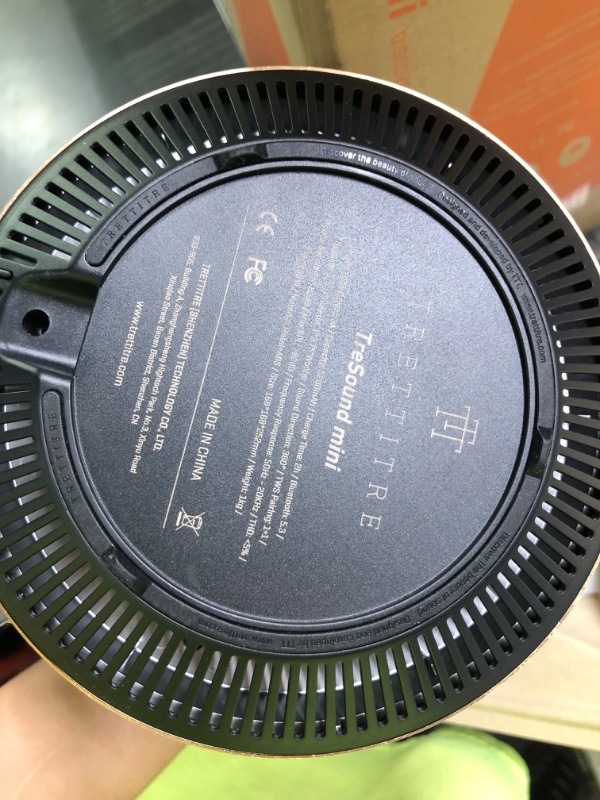 Photo 3 of trettitre TreSound Mini - Bluetooth Speaker with 360° Surround Sound, All-Metal Body with 10 Hours Playtime, TWS Interconnection Technology Tresound MINI Gold