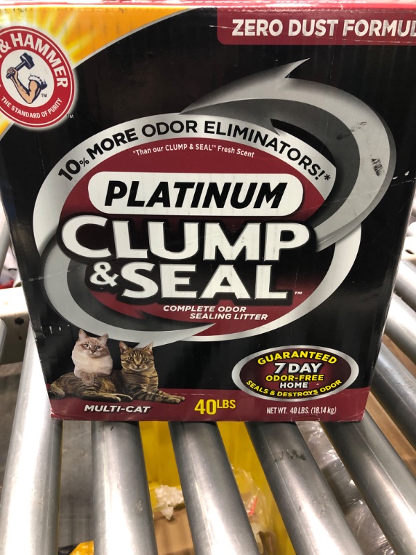 Photo 2 of ARM & HAMMER Clump & Seal Platinum Cat Litter 40 lb