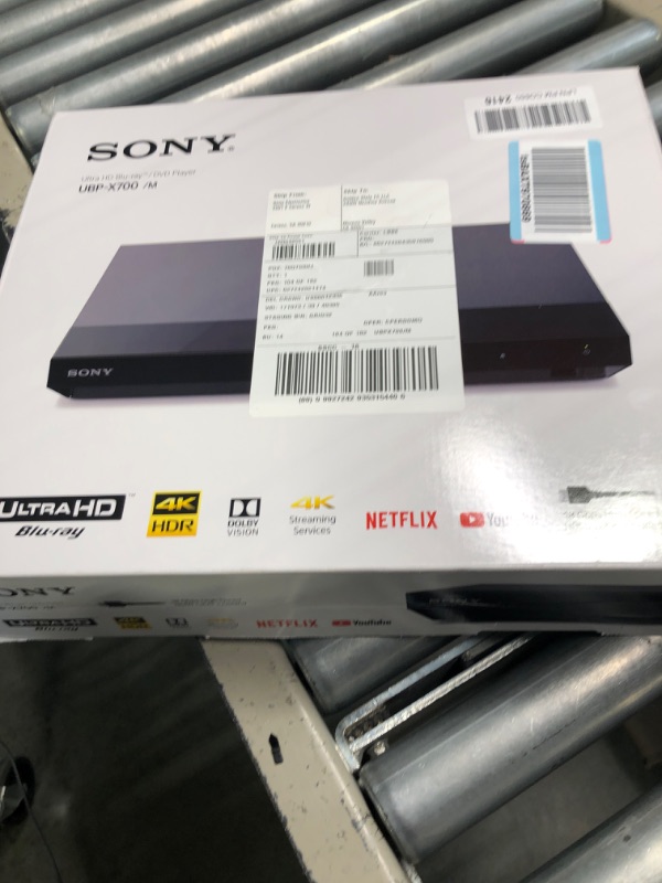 Photo 2 of Sony UBP- X700M 4K Ultra HD Home Theater Streaming Blu-ray™ Player with HDMI Cable PLAYER W/ HDMI CABLE