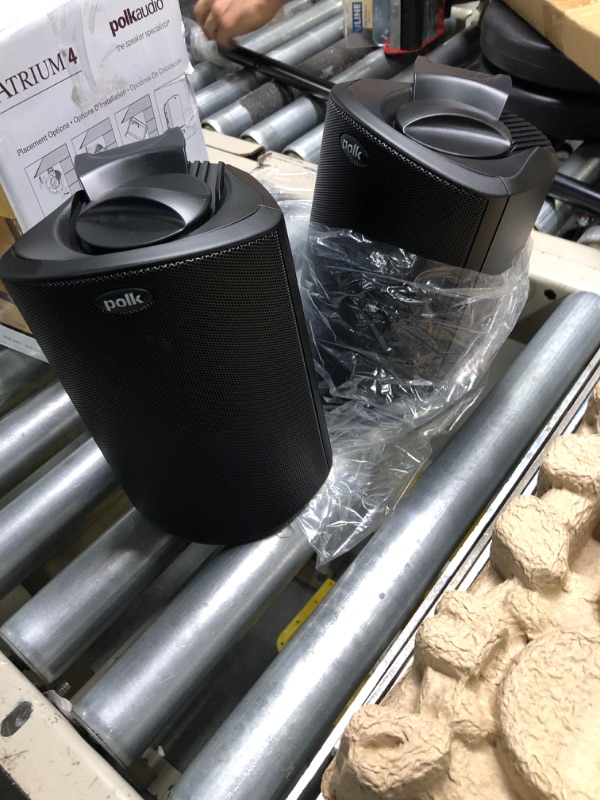 Photo 3 of Polk Audio Atrium 4 Outdoor Speakers with Powerful Bass (Pair, Black), All-Weather Durability, Broad Sound Coverage, Speed-Lock Mounting System