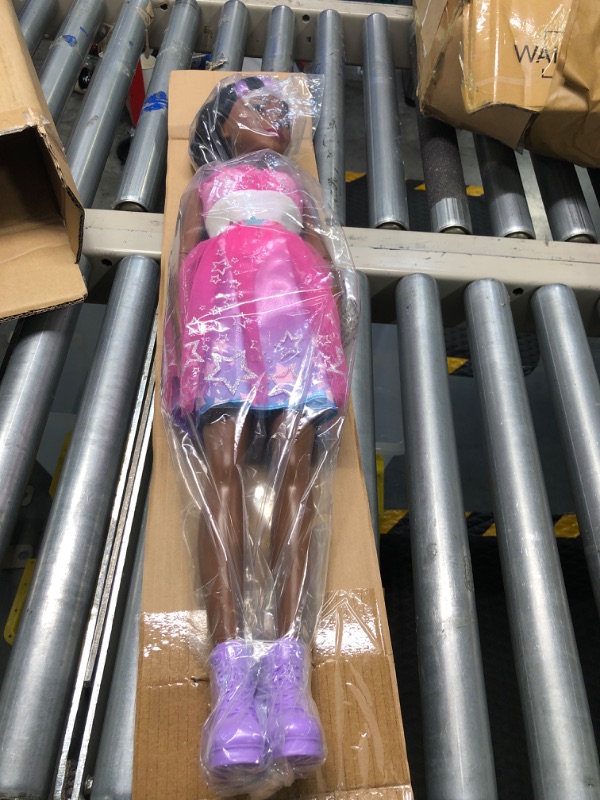 Photo 1 of Barbie 28-Inch Best Fashion Friend Star Power Doll and Accessories, Brown Hair, Kids Toys for Ages 3 Up by Just Play Star Power Brown Hair