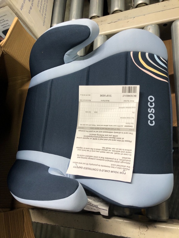 Photo 3 of Cosco Topside Backless Booster Car Seat, Lightweight 40-100 lbs, Rainbow