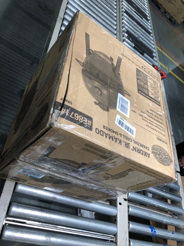 Photo 1 of Char-Griller E86714 AKORN Jr. Kamado, Ash Portable Charcoal Grill Ash Grill
